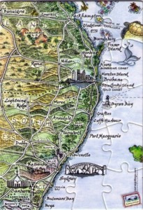 East Coast Australia Jigsaw Puzzle Postcard