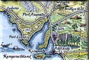 Eyre Peninsula, South Australia Map Magnet