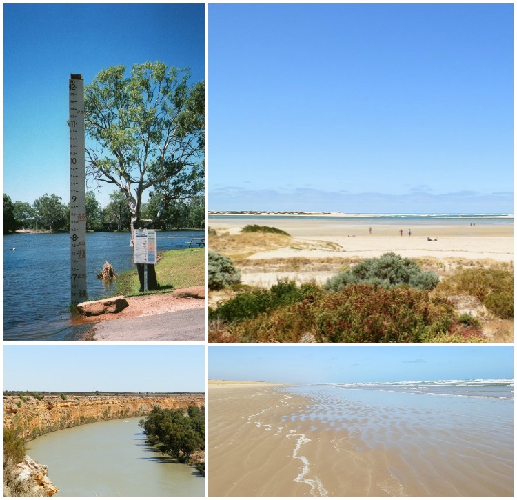 Goolwa where the mighty Murray meets the sea Murray River