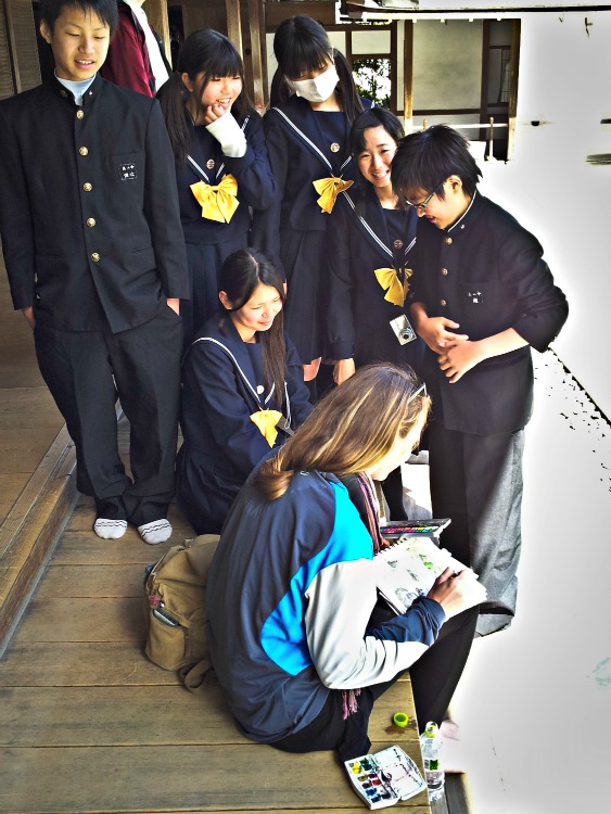 Candace Sketching in Japan Candace Sketching in Japan